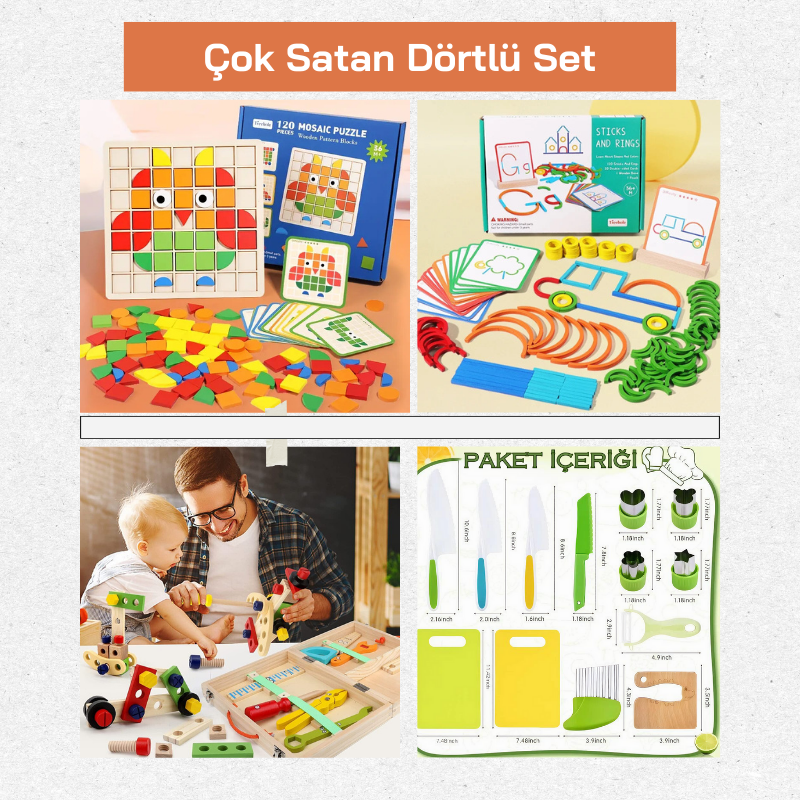 Çok Satan Dörtlü Set